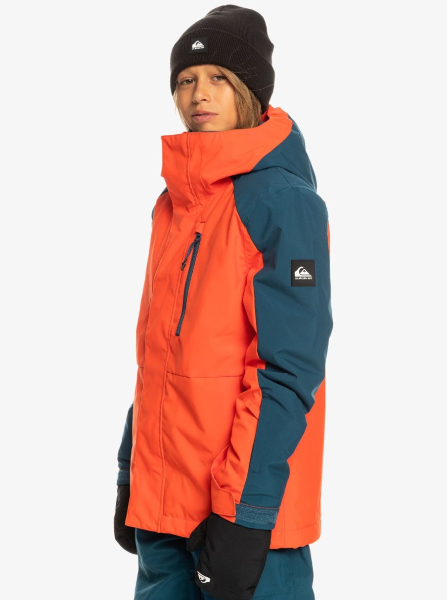 Nino Quiksilver Accesorios | Mission Block - Chaqueta Tecnica Snow Para Ninos 4-16 Grenadine