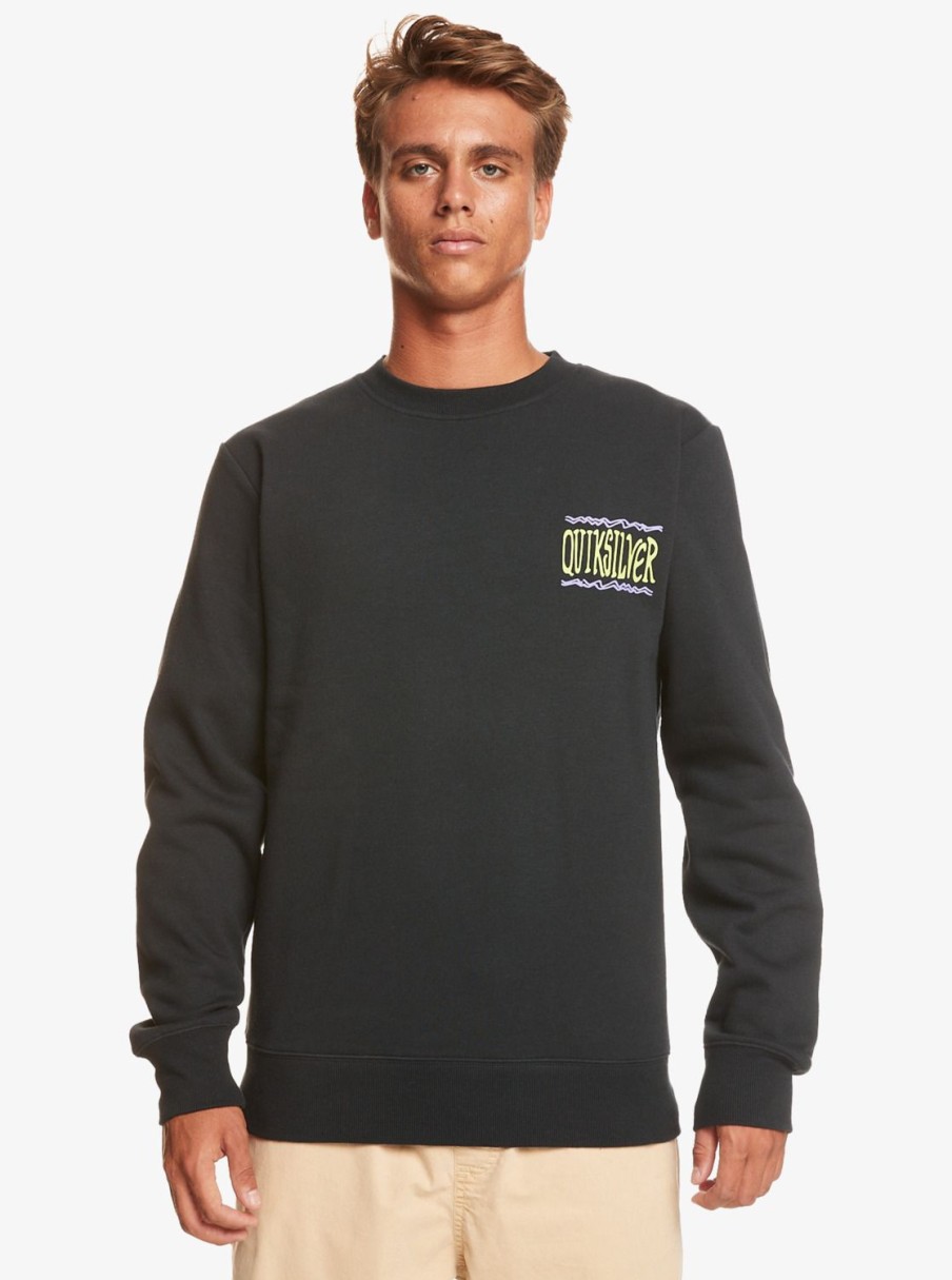 Hombre Quiksilver Sudaderas & Jerseis | Surf The Earth - Sudadera Para Hombre Black