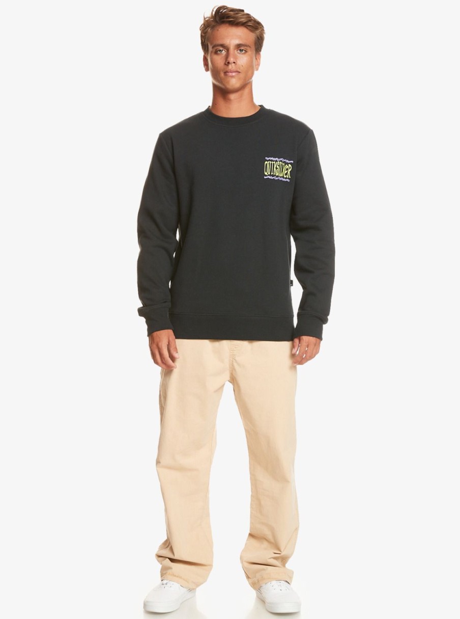 Hombre Quiksilver Sudaderas & Jerseis | Surf The Earth - Sudadera Para Hombre Black