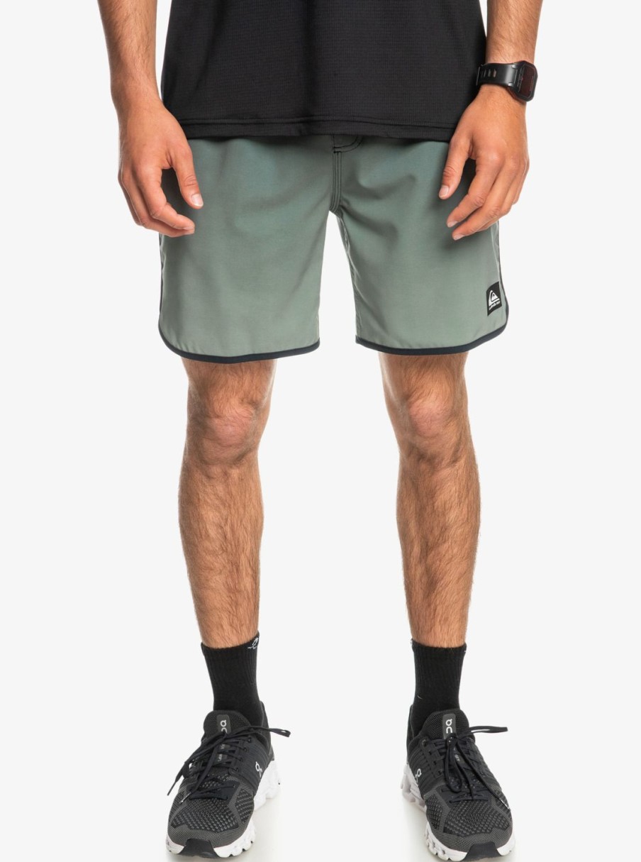 Hombre Quiksilver Boardshorts | Omni Scallop 17" - Boardshort Anfibio Para Hombre Laurel Wreath