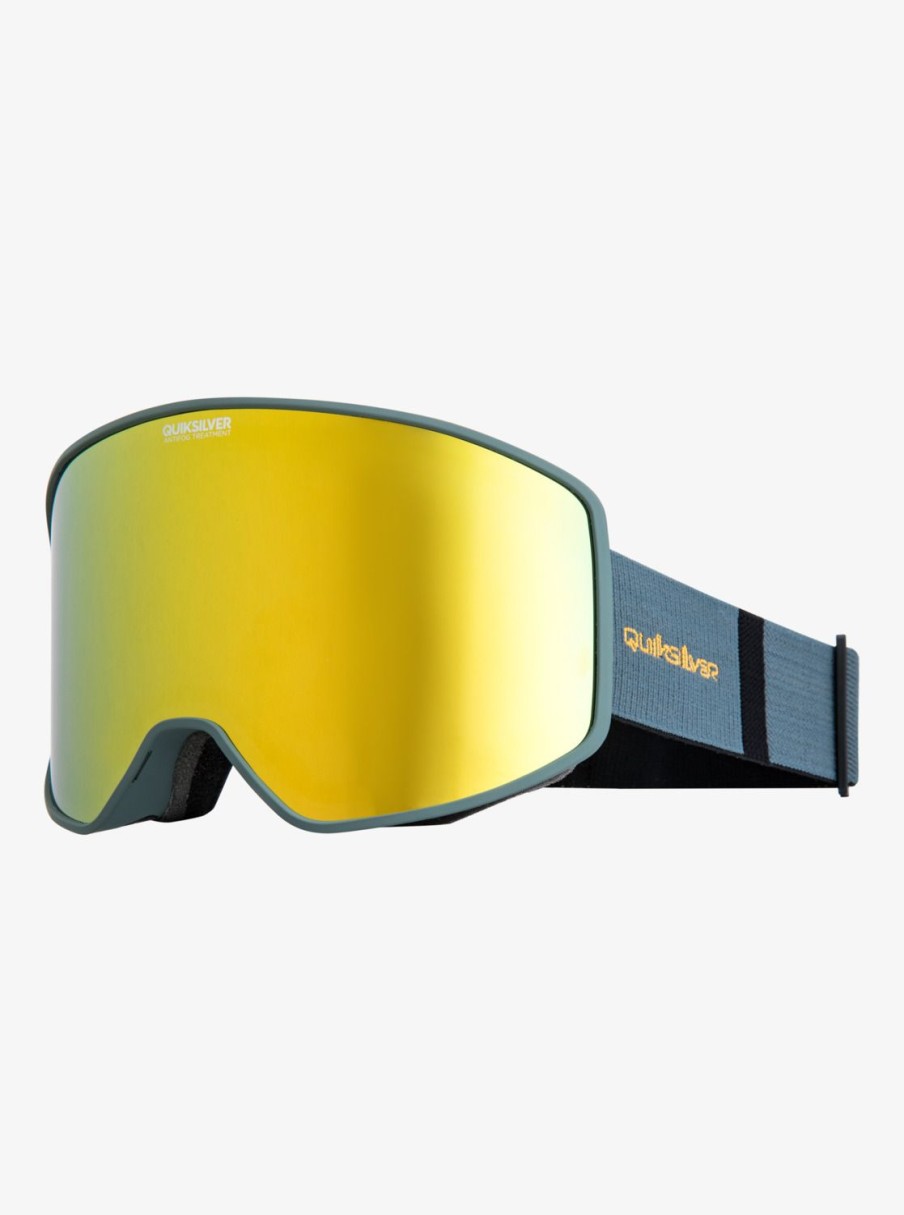 Hombre Quiksilver Accesorios | Storm - Mascara Para Snowboard/Esqui Para Hombre Laurel Wreath/Gold Ml S3