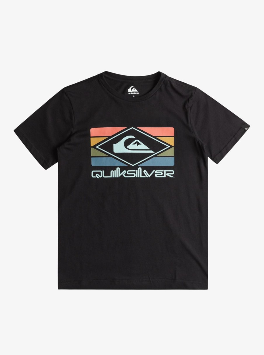 Nino Quiksilver Camisetas | Qs Rainbow - Camiseta Para Chicos 8-16 Black