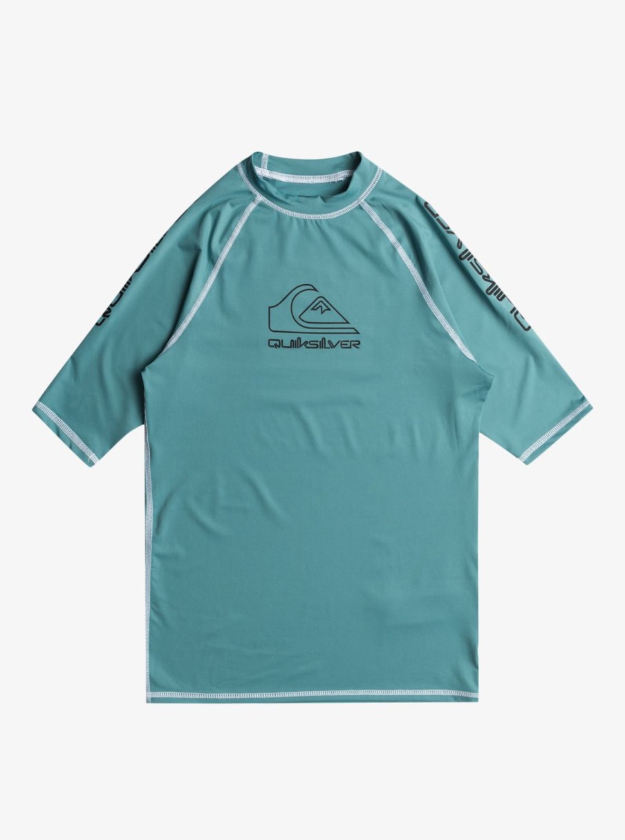 Hombre Quiksilver Lycras | On Tour - Licra De Manga Corta Upf 50 Para Hombre Brittany Blue