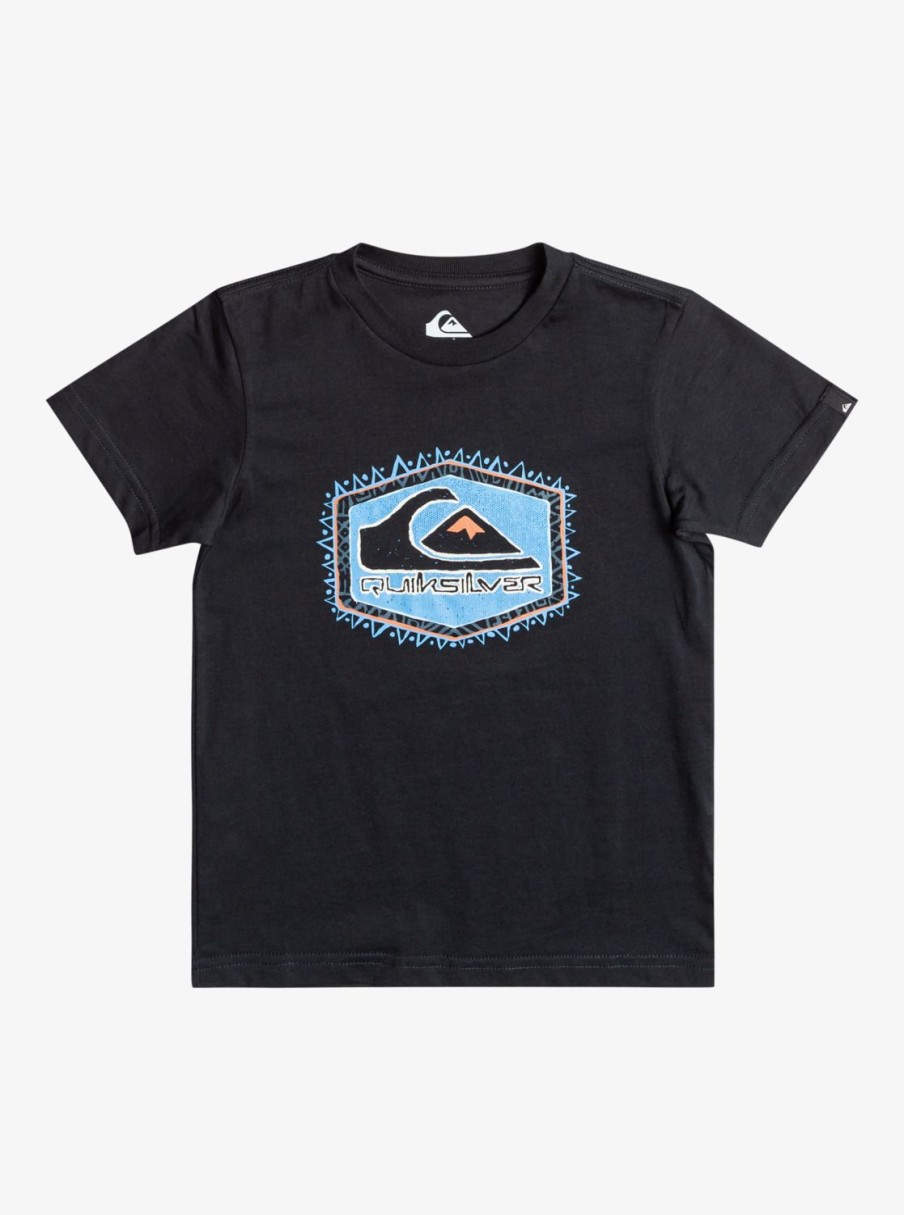 Nino Quiksilver Camisetas | Retro Lines - Camiseta Para Chicos 8-16 Black