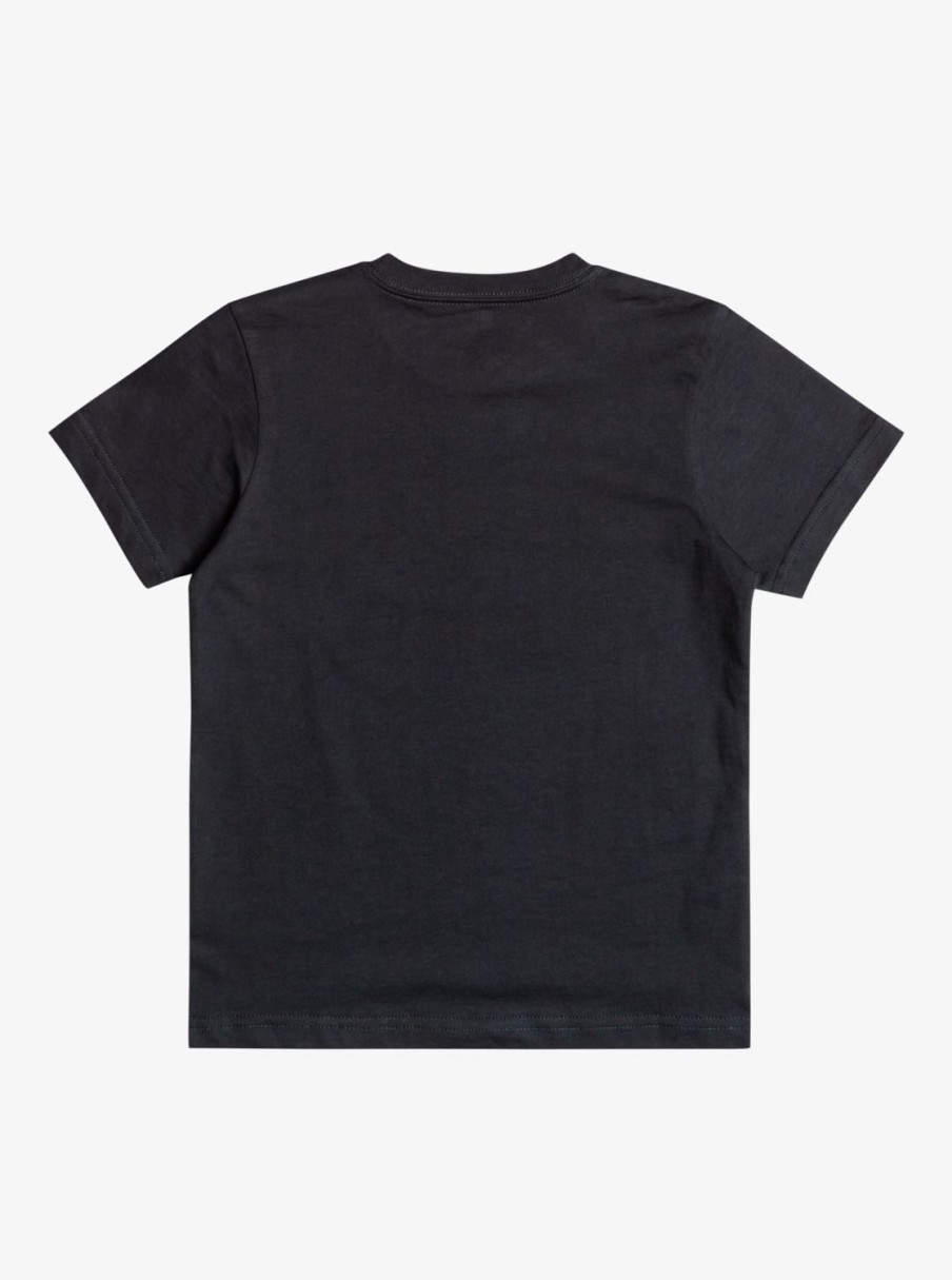 Nino Quiksilver Camisetas | Retro Lines - Camiseta Para Chicos 8-16 Black