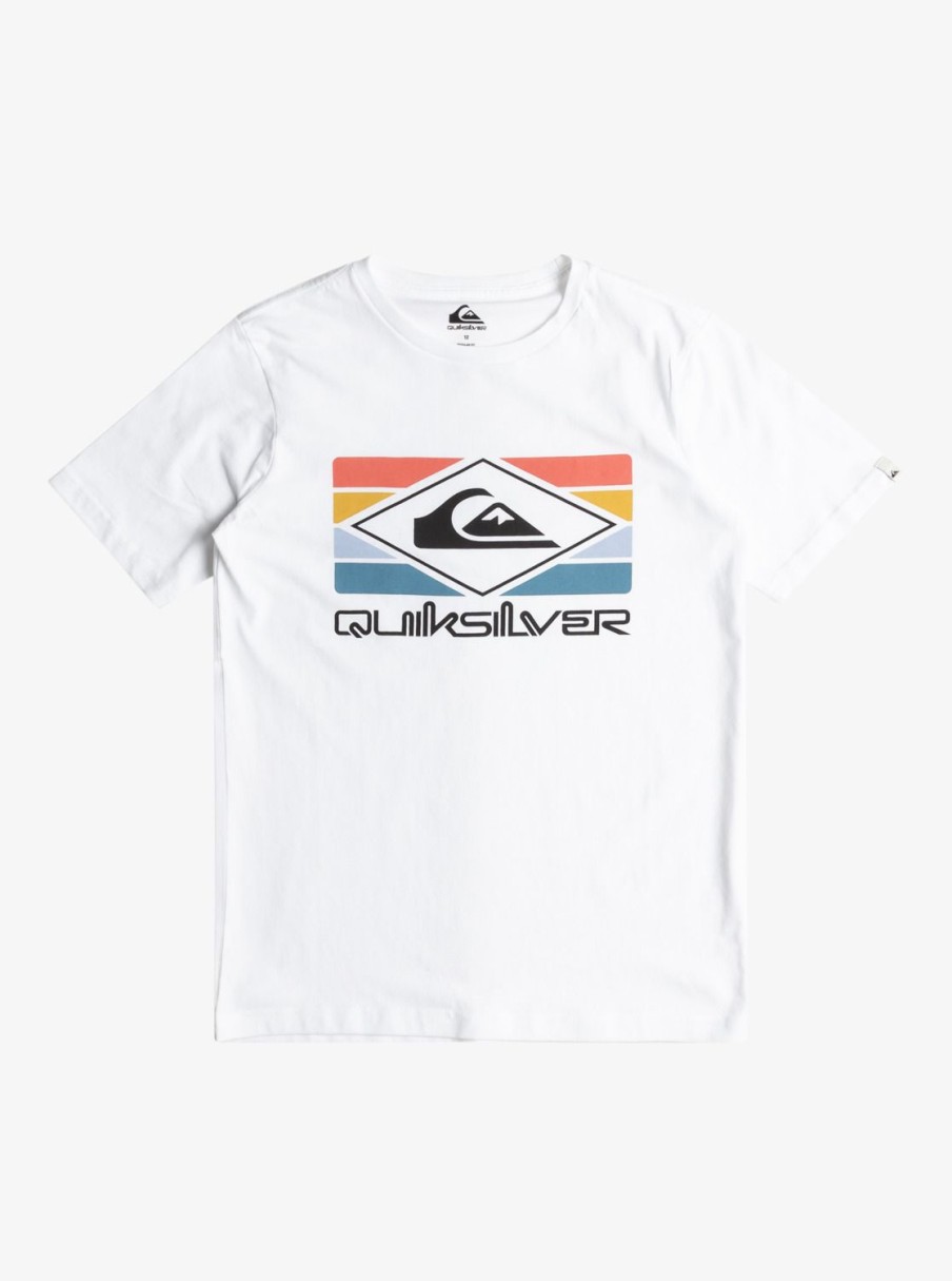 Nino Quiksilver Camisetas | Qs Rainbow - Camiseta Para Chicos 8-16 White