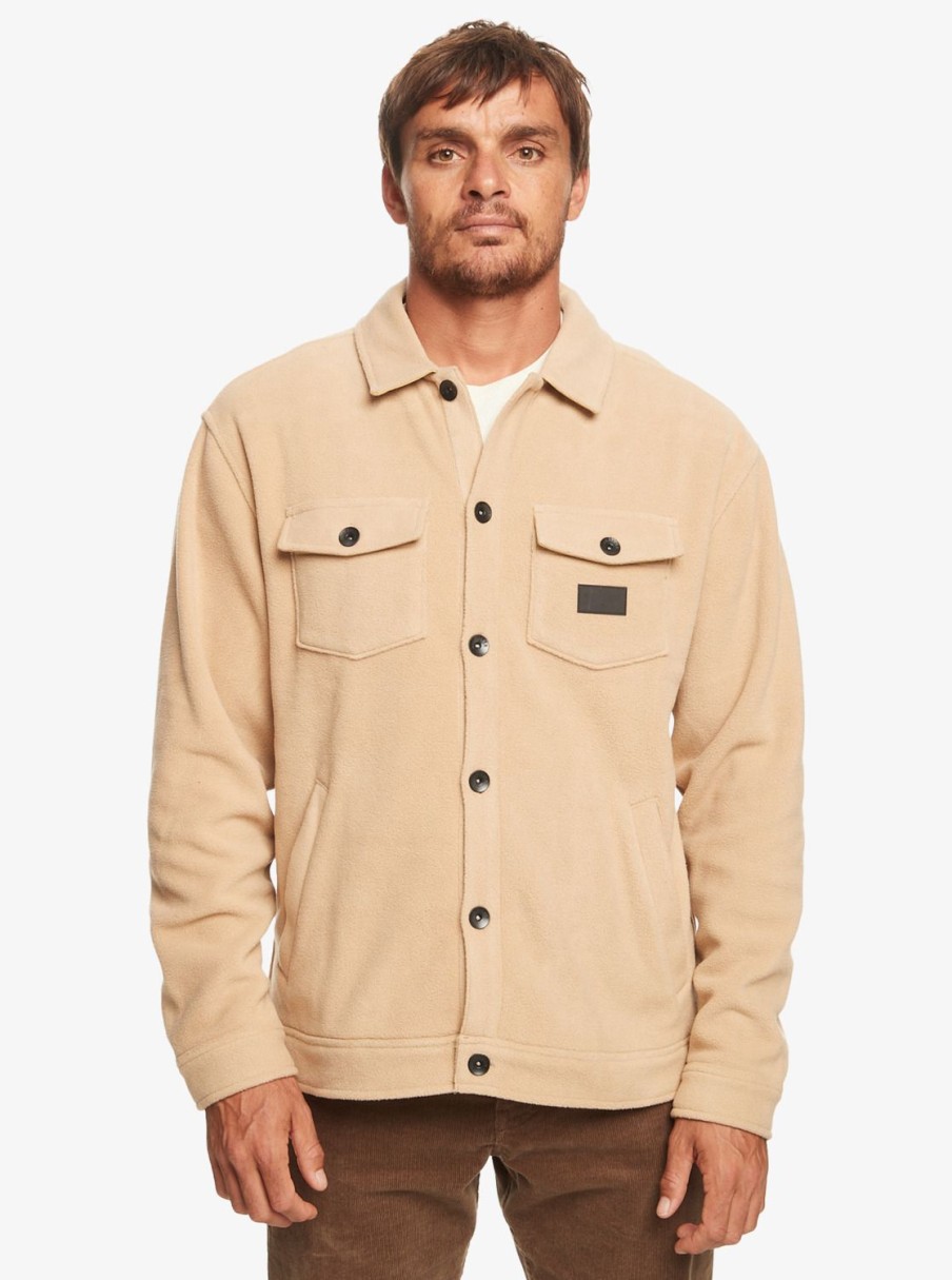 Hombre Quiksilver Chaquetas & Abrigos | Sherpa - Camisa-Chaqueta Polar Para Hombre Plage