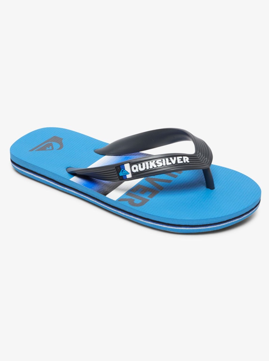 Nino Quiksilver Chanclas | Molokai Slab - Chanclas Para Chicos Grey/Blue/Blue