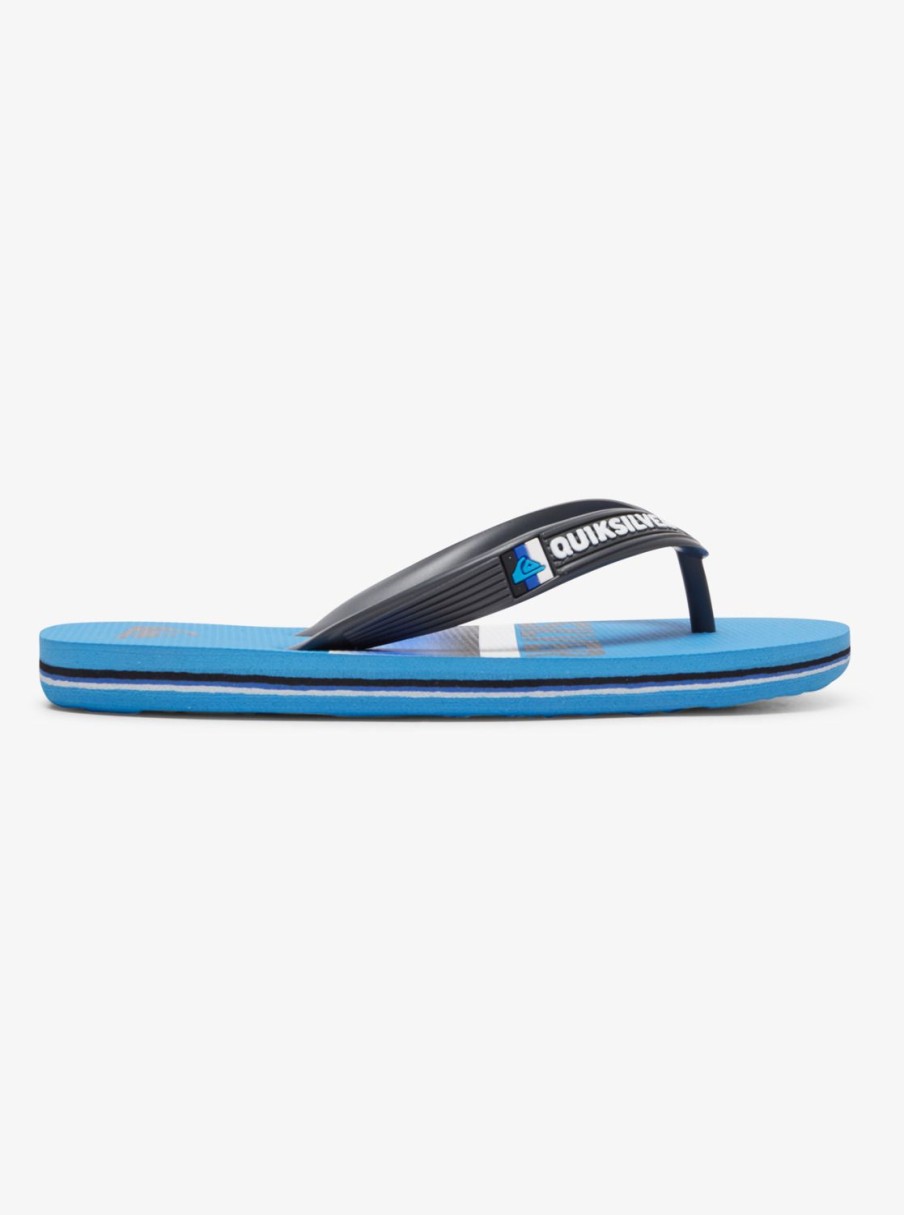 Nino Quiksilver Chanclas | Molokai Slab - Chanclas Para Chicos Grey/Blue/Blue