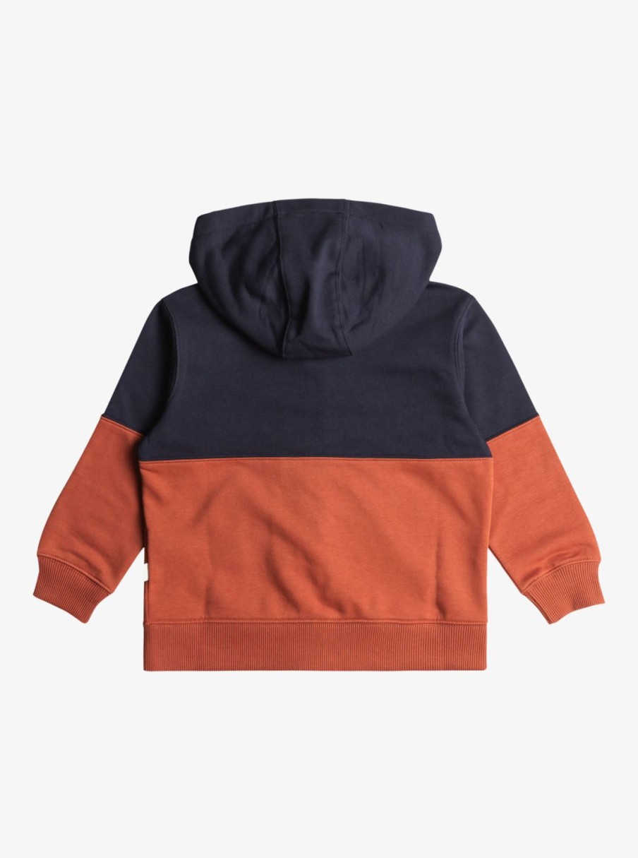 Nino Quiksilver Sudaderas | Welcome To School - Sudadera Con Capucha Y Cremallera Para Chicos 8-16 Baked Clay