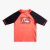 Nino Quiksilver Lycras | Next Gen - Licra De Manga Corta Upf 50 Para Chicos 2-7 Fiery Coral