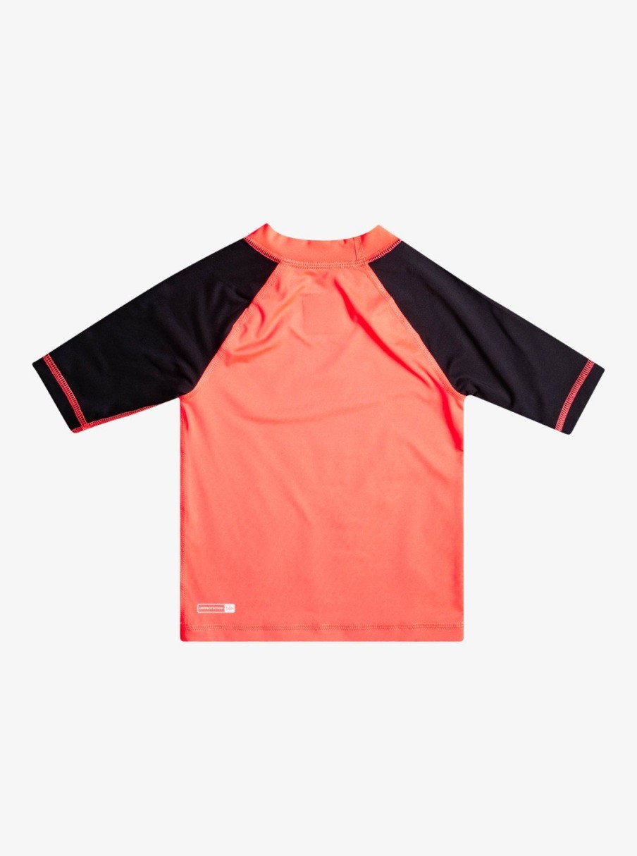 Nino Quiksilver Lycras | Next Gen - Licra De Manga Corta Upf 50 Para Chicos 2-7 Fiery Coral