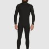 Hombre Quiksilver Trajes De Surf | 3/2Mm Everyday Sessions - Traje De Surf Con Cremallera En El Pecho Para Hombre Black