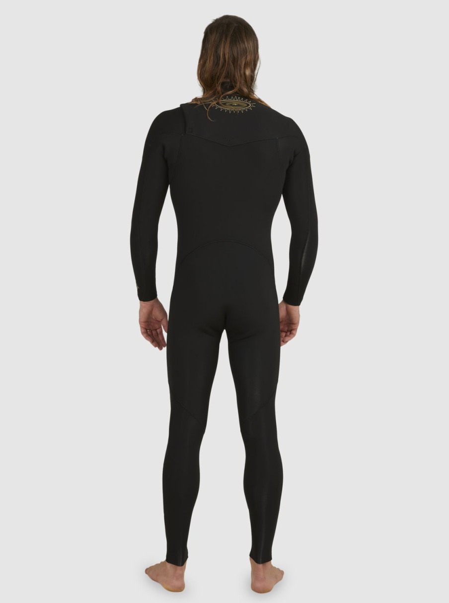 Hombre Quiksilver Trajes De Surf | 3/2Mm Everyday Sessions - Traje De Surf Con Cremallera En El Pecho Para Hombre Black