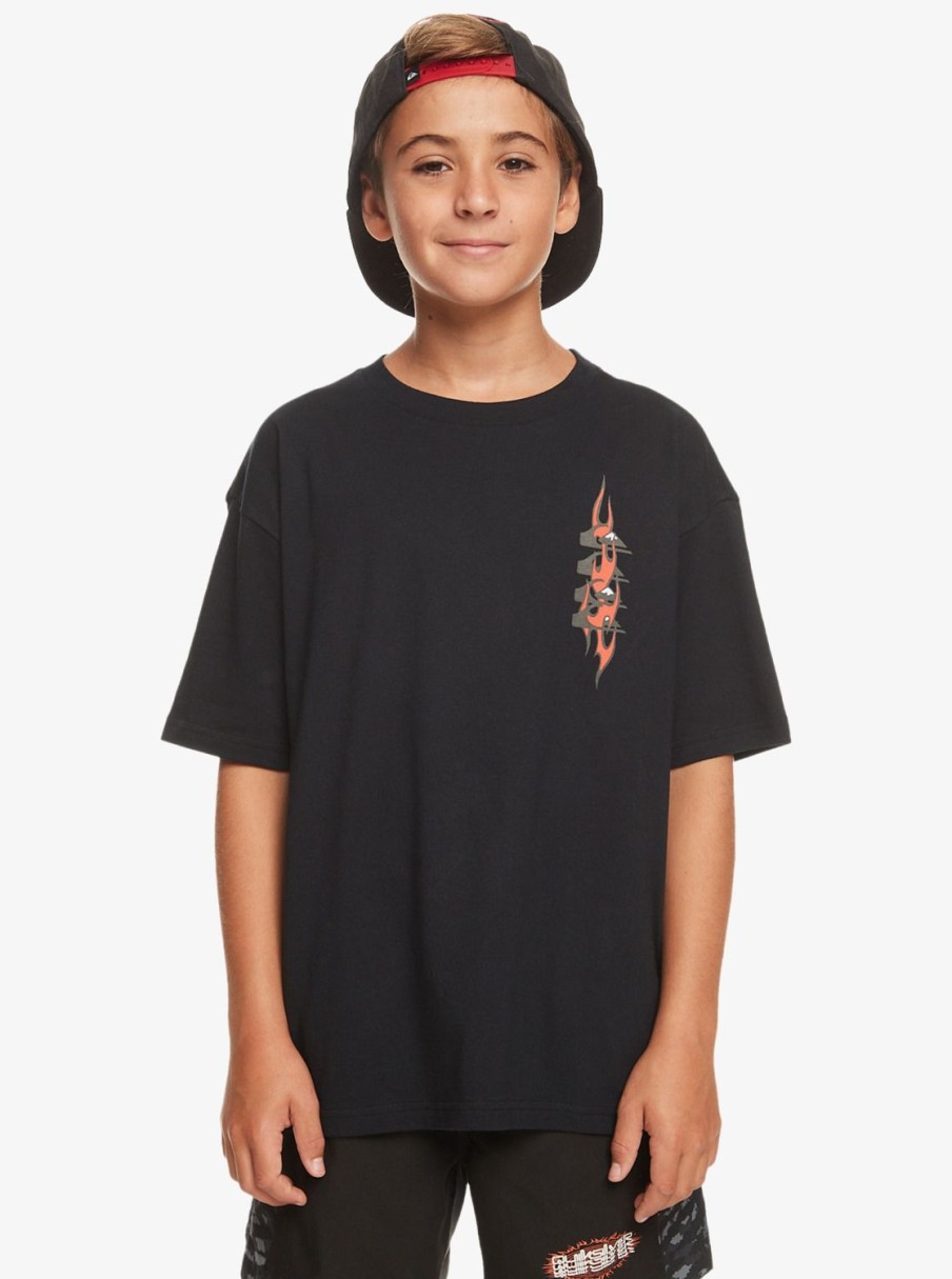 Nino Quiksilver Camisetas | Radical Times - Camiseta Para Chicos 10-16 Black