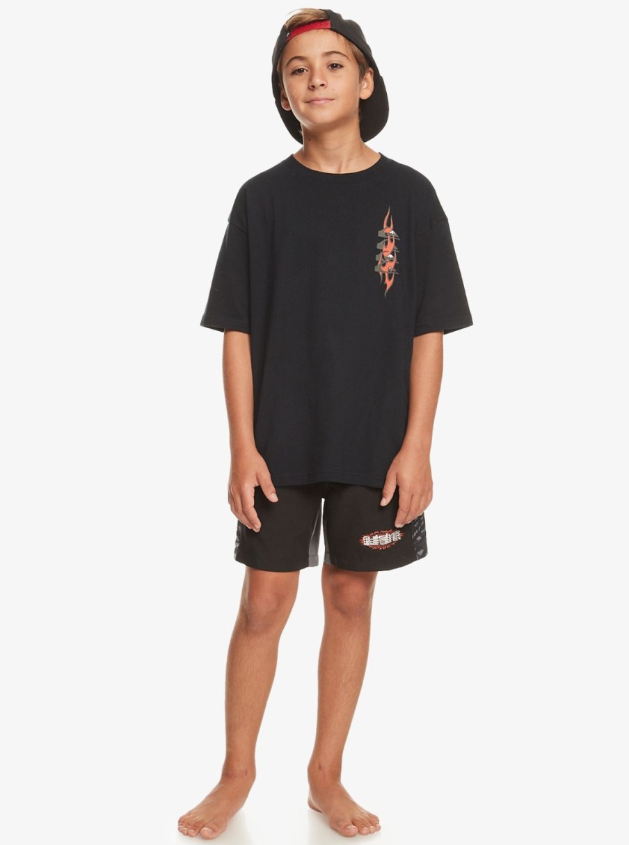 Nino Quiksilver Camisetas | Radical Times - Camiseta Para Chicos 10-16 Black