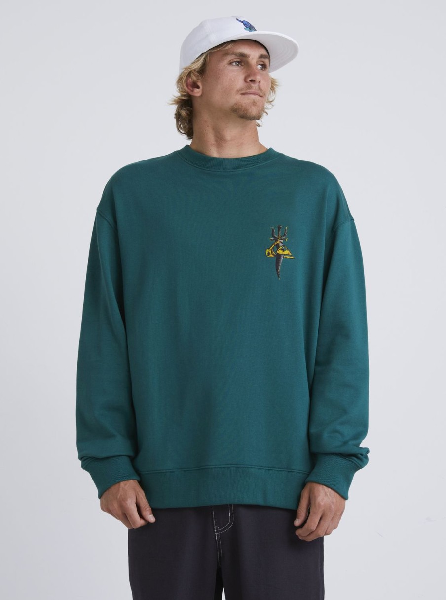 Hombre Quiksilver Sudaderas & Jerseis | Sof - Sudadera Para Hombre Smoke Pine