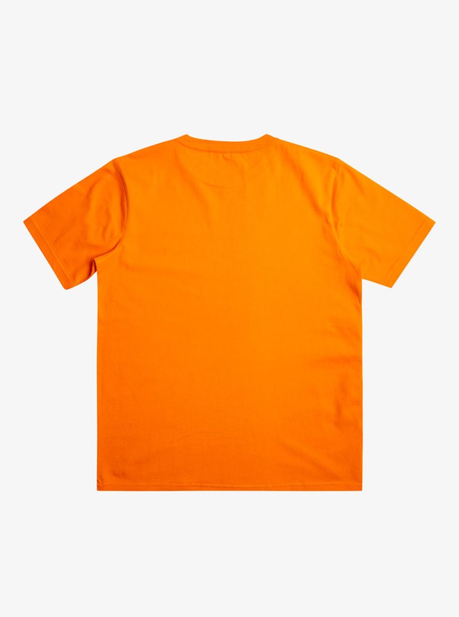 Nino Quiksilver Camisetas | Omni Check Turn - Camiseta Para Chicos 8-16 Celosia Orange