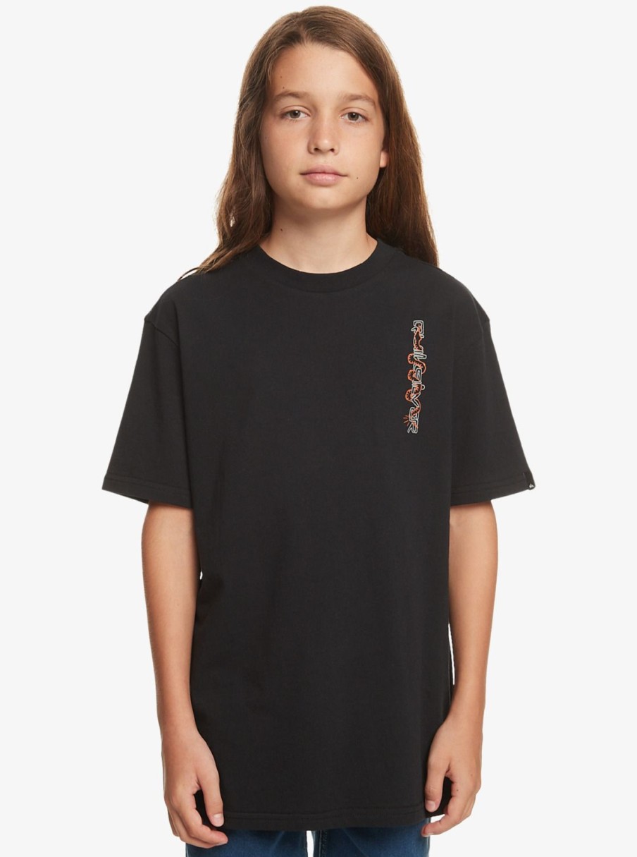 Nino Quiksilver Camisetas | Omni Serpent - Camiseta Para Chicos 8-16 Black