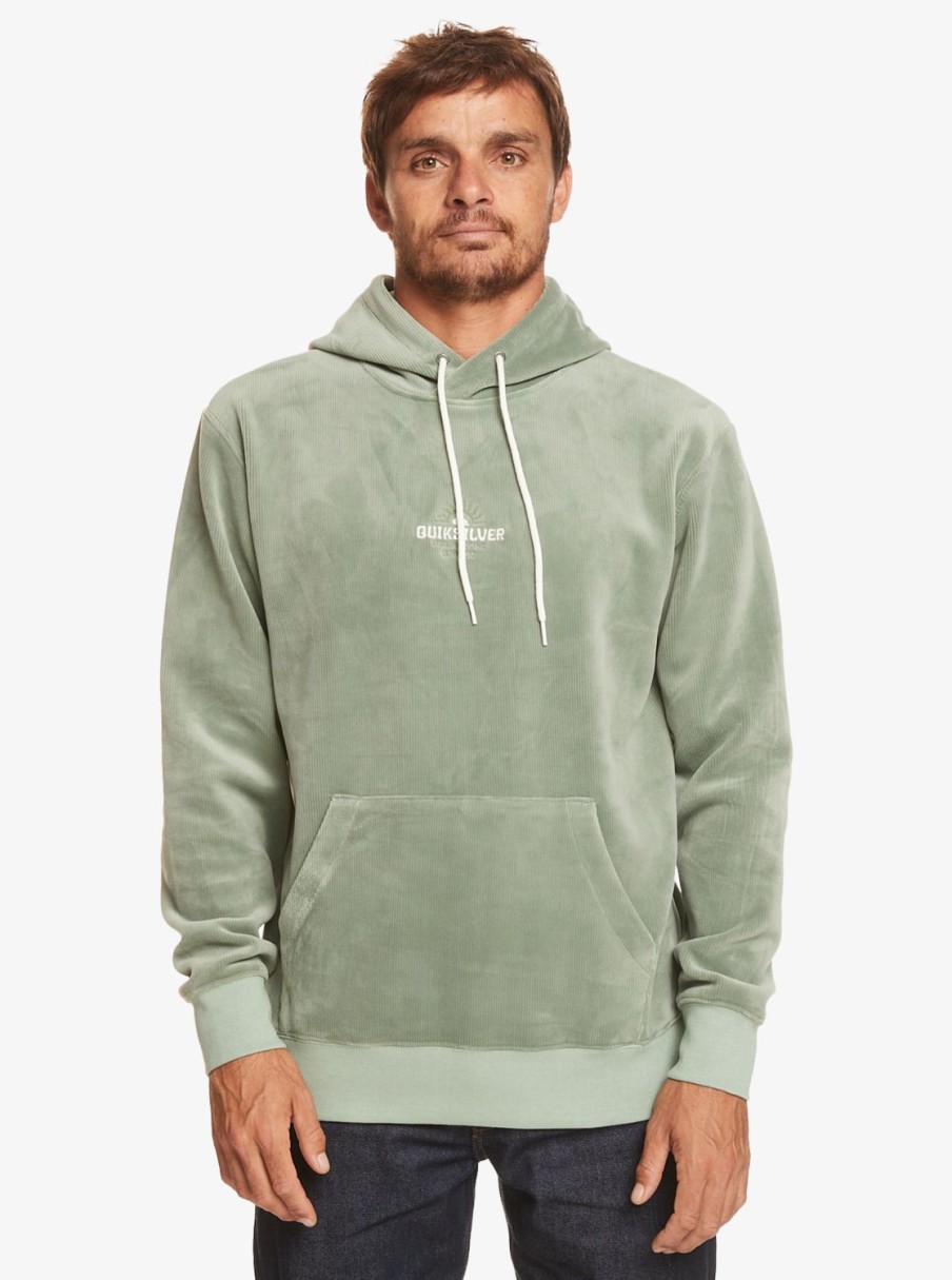 Hombre Quiksilver Sudaderas & Jerseis | Cord - Sudadera Con Capucha Para Hombre Iceberg Green