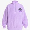 Mujer Quiksilver | Uni - Polar Con Media Cremallera Para Mujer Purple Rose