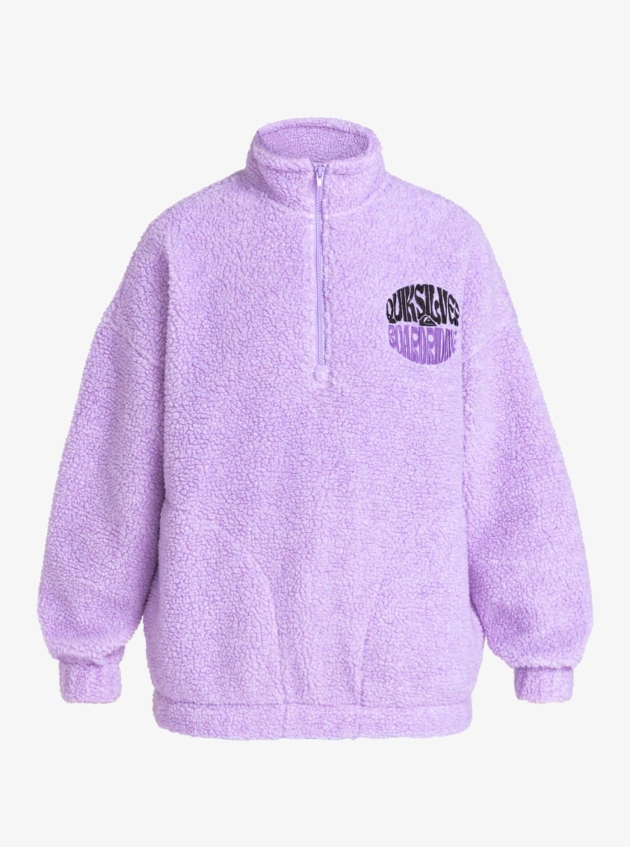 Mujer Quiksilver | Uni - Polar Con Media Cremallera Para Mujer Purple Rose