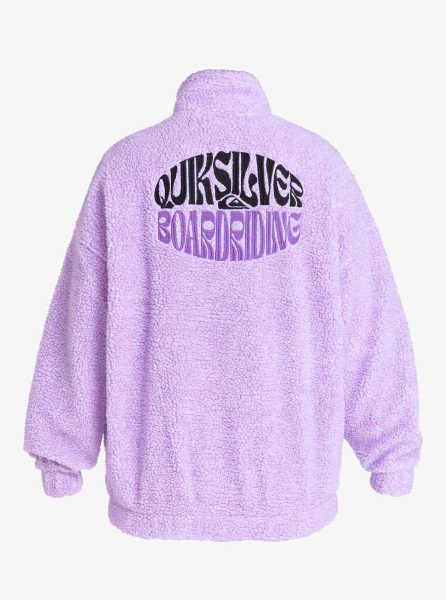 Mujer Quiksilver | Uni - Polar Con Media Cremallera Para Mujer Purple Rose