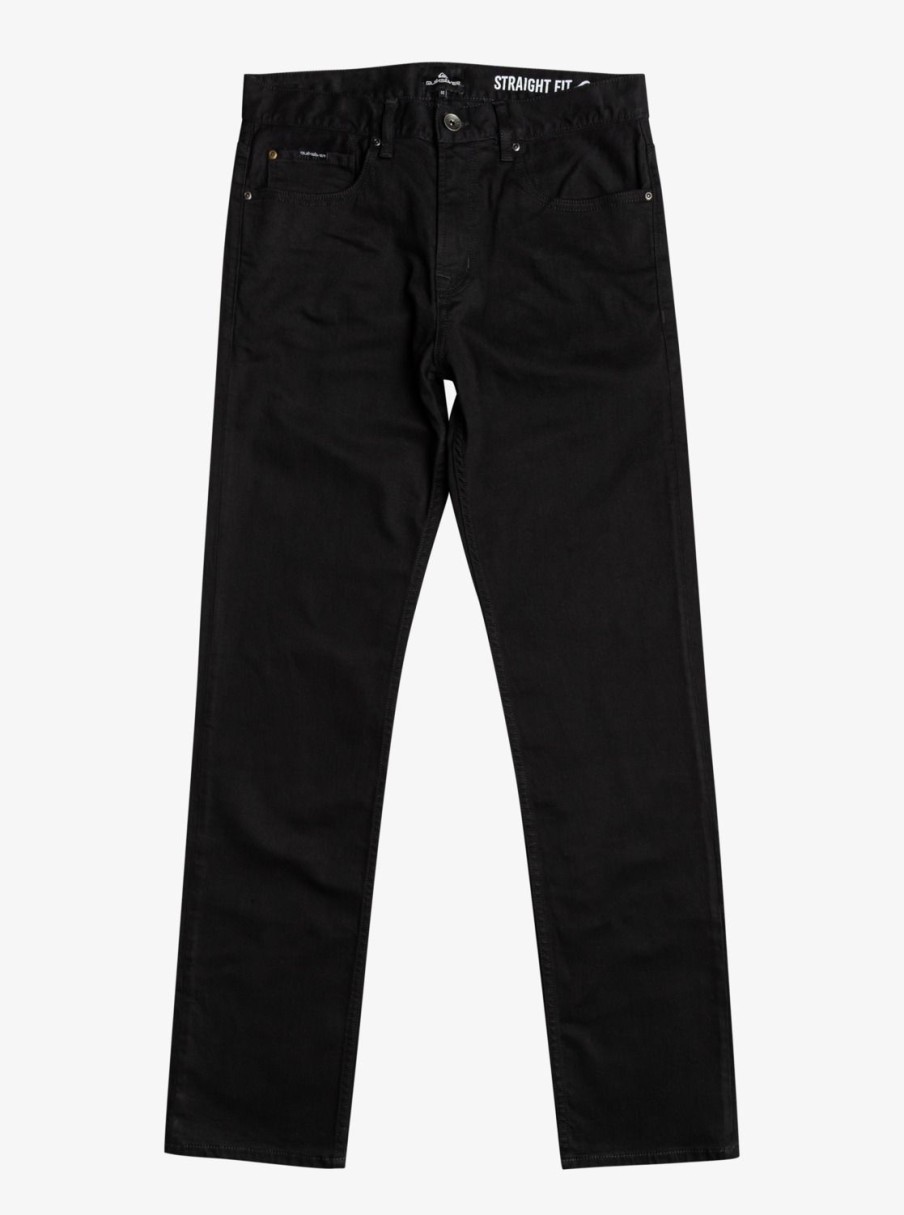 Hombre Quiksilver Pantalones | Modern Wave Vaquero Para Hombre Black Black