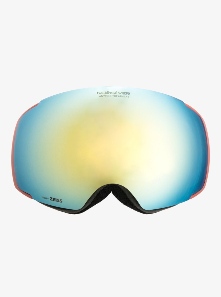 Hombre Quiksilver Accesorios | Greenwood - Mascara Para Snowboard/Esqui Para Hombre Blk Redwood/Clux Gold Ml S3