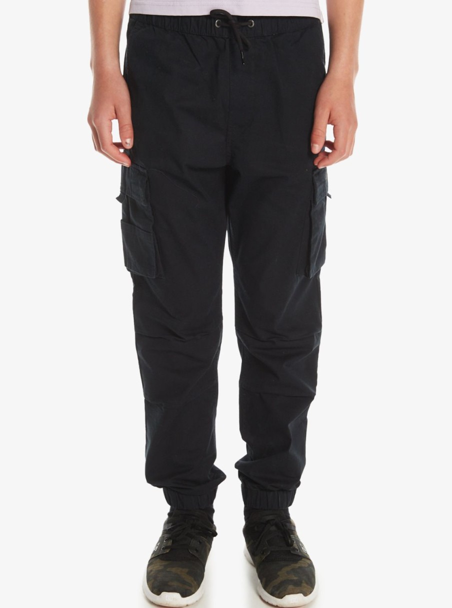 Nino Quiksilver Pantalones | Upcargo To Surf - Pantalones Elasticos Para Chicos 8-16 Black