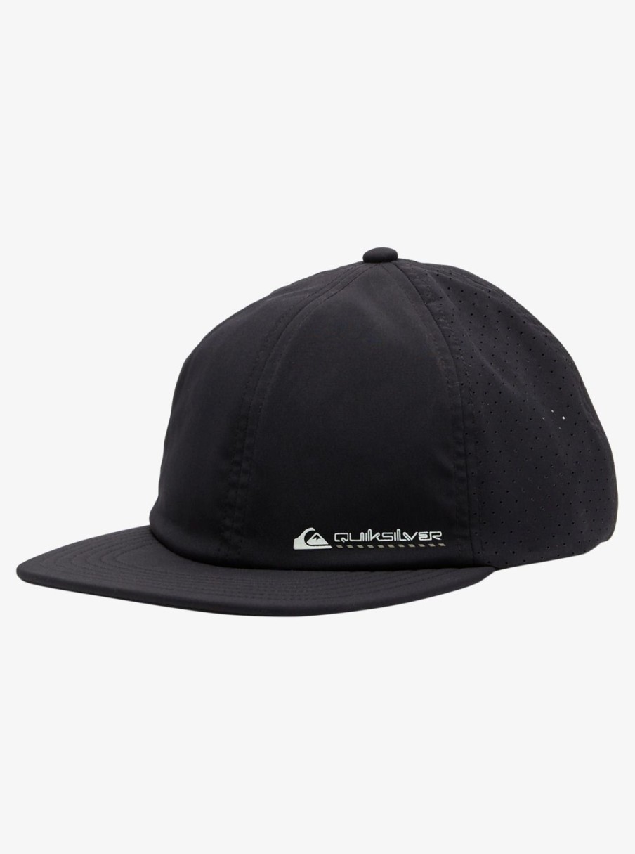 Hombre Quiksilver Gorras & Sombreros | St Comp - Gorra Tecnica Para Hombre Black