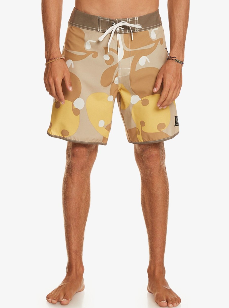 Hombre Quiksilver Boardshorts | Original Scallop Andy Y Andy 18" - Boardshorts Para Hombre Incense