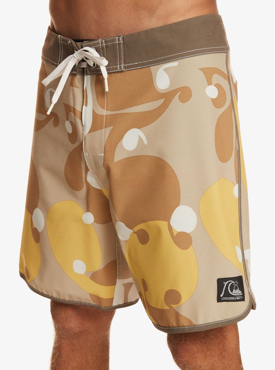 Hombre Quiksilver Boardshorts | Original Scallop Andy Y Andy 18" - Boardshorts Para Hombre Incense