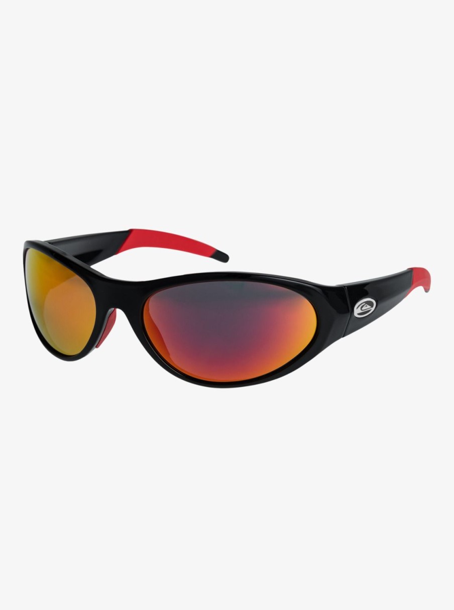 Hombre Quiksilver Gafas De Sol | Ellipse - Gafas De Sol Para Hombre Black/Ml Red