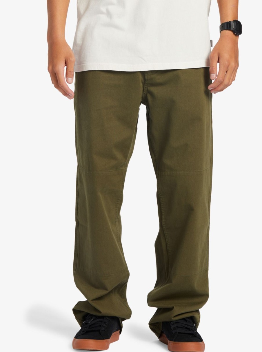 Hombre Quiksilver Pantalones | Wilde Chino - Pantalon Chino Para Hombre Grape Leaf