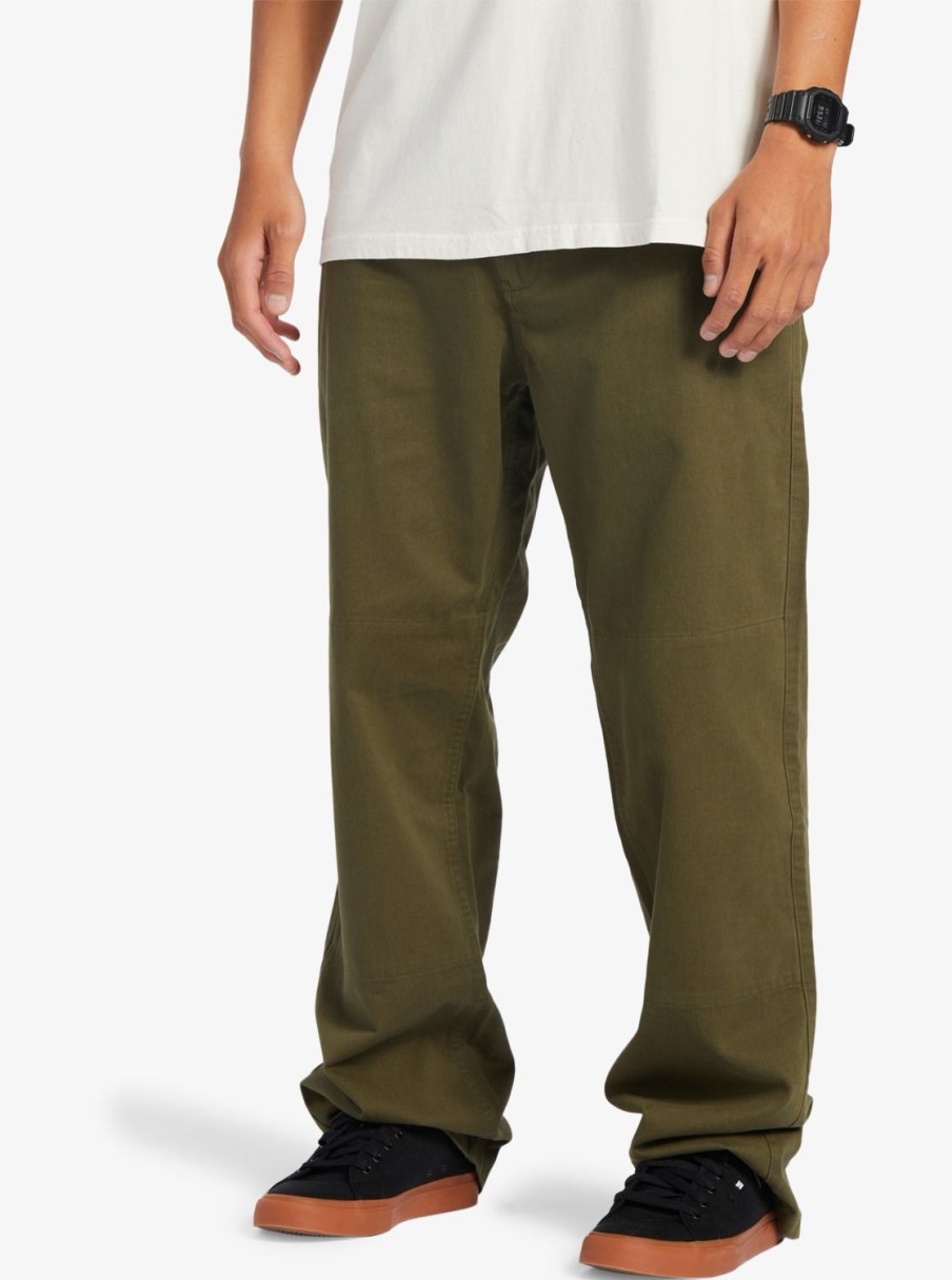 Hombre Quiksilver Pantalones | Wilde Chino - Pantalon Chino Para Hombre Grape Leaf