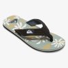 Hombre Quiksilver | Molokai Layback - Sandalias Para Hombre Black/Grey/Green