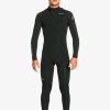 Nino Quiksilver Trajes De Surf | 4/3Mm Everyday Sessions - Traje De Surf Con Cremallera En La Espalda Para Chicos Black