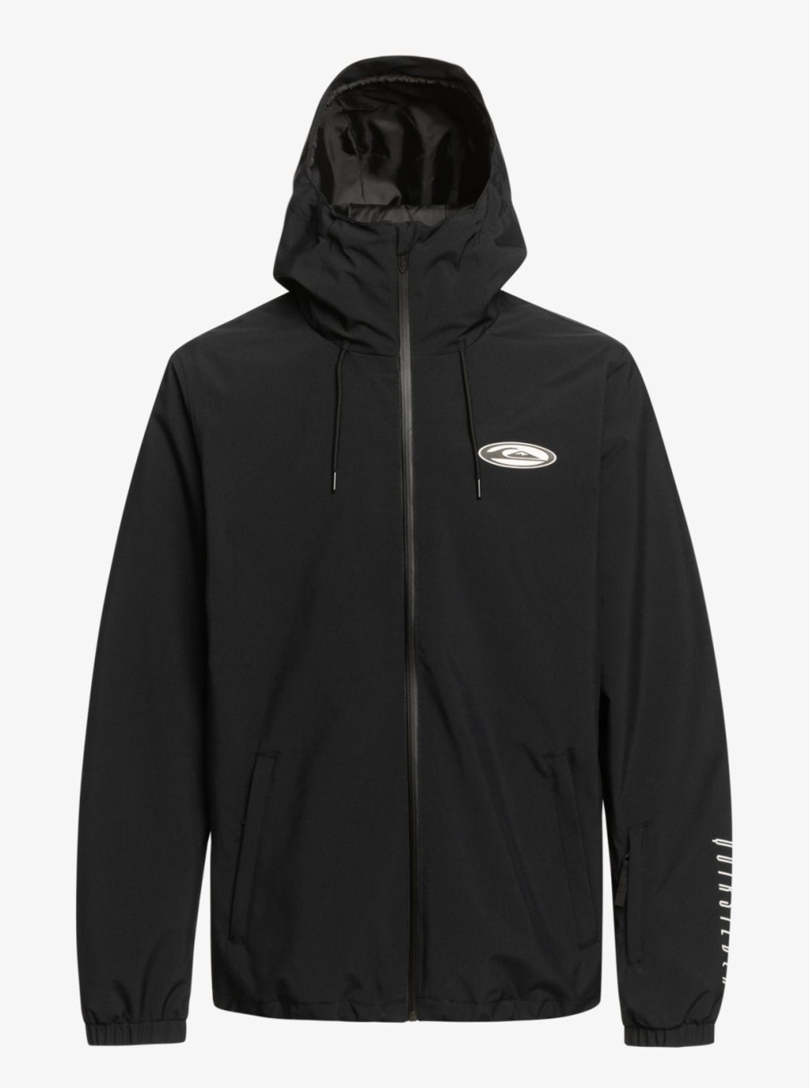 Hombre Quiksilver Chaquetas De Snow | High In The Hood - Chaqueta Tecnica Snow Para Hombre True Black