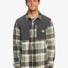 Hombre Quiksilver Camisas | North Seas - Camisa De Manga Larga Para Hombre Laureal Wreath North Seas