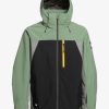 Hombre Quiksilver Chaquetas De Snow | Mission Plus - Chaqueta Tecnica Snow Para Hombre True Black