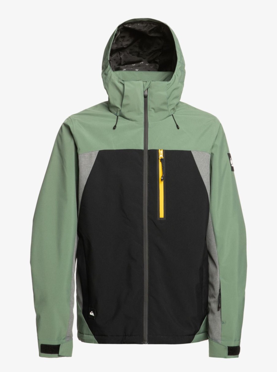 Hombre Quiksilver Chaquetas De Snow | Mission Plus - Chaqueta Tecnica Snow Para Hombre True Black