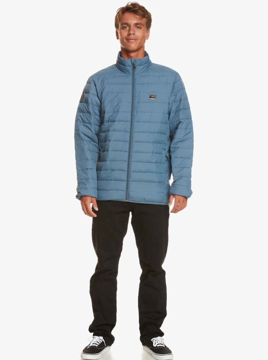 Hombre Quiksilver Chaquetas & Abrigos | Scaly - Chaqueta Acolchada Para Hombre Bering Sea