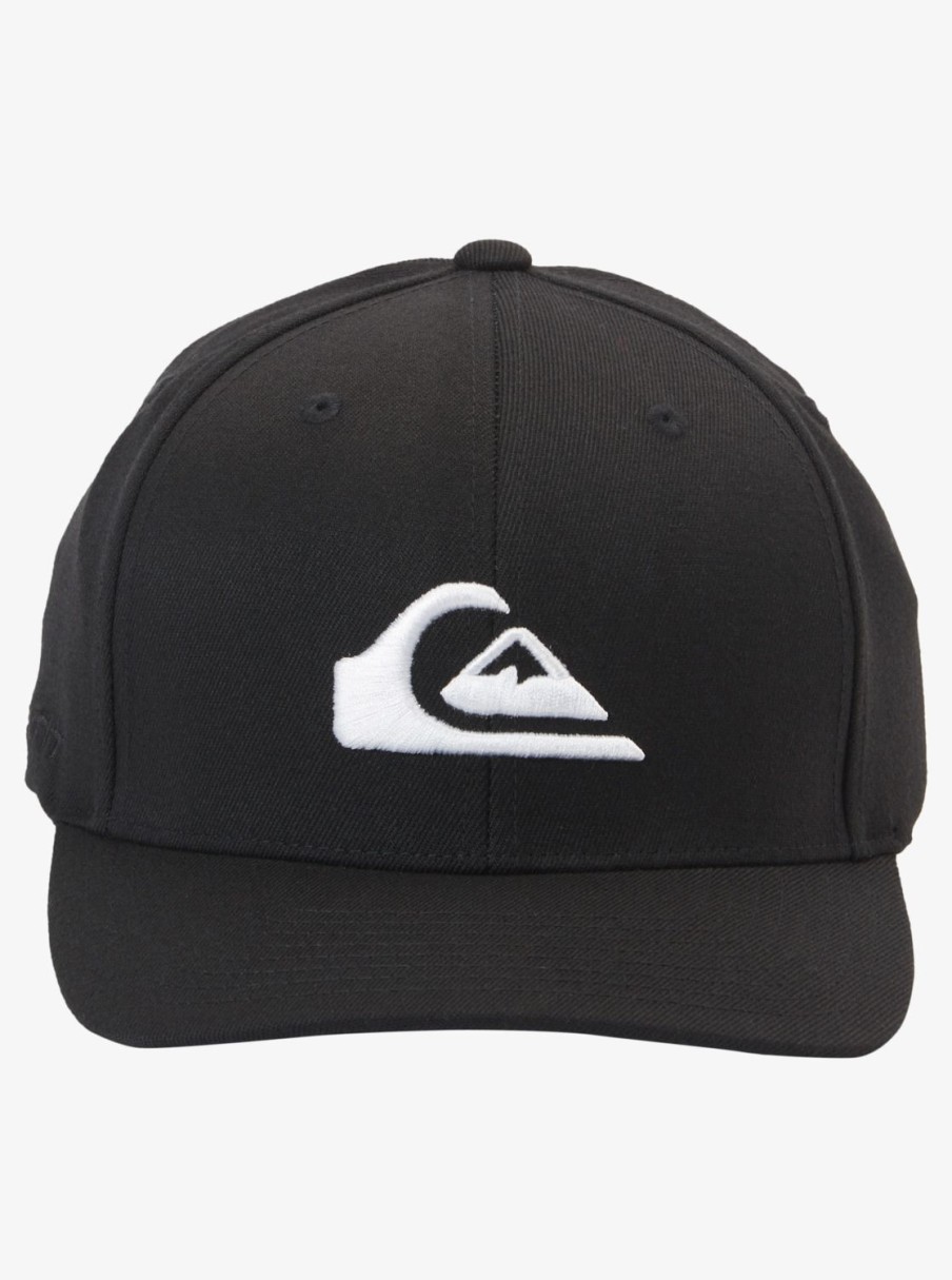 Hombre Quiksilver Gorras & Sombreros | Mountain And Wave - Gorra Flexfit® Para Hombre Black/White