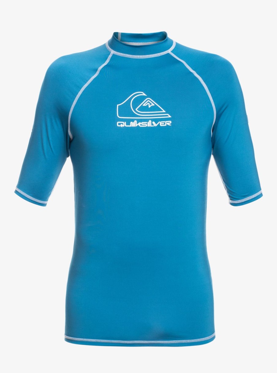 Hombre Quiksilver Lycras | On Tour - Licra De Manga Corta Upf 50 Para Hombre Vallarta Blue