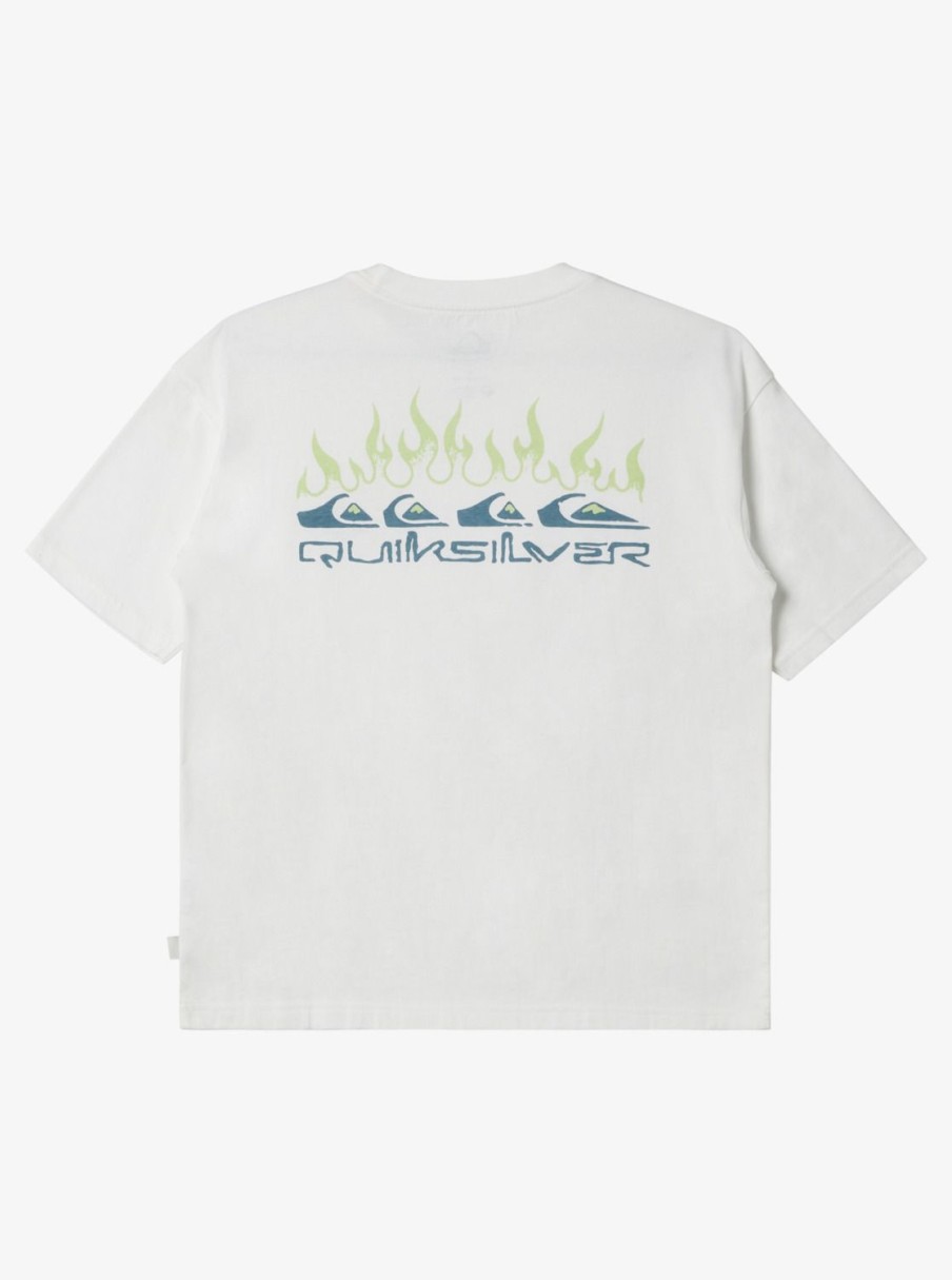 Nino Quiksilver Camisetas | Flare - Camiseta Para Chicos 8-16 Snow White