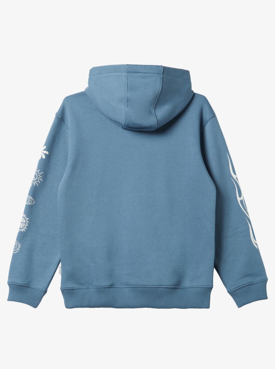 Nino Quiksilver Sudaderas | Power Session - Sudadera Con Capucha Para Chicos 8-16 Aegean Blue