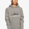 Nino Quiksilver Sudaderas | Big Logo - Sudadera Tecnica Con Capucha Para Nieve Para Chicos 8-16 Heather Grey