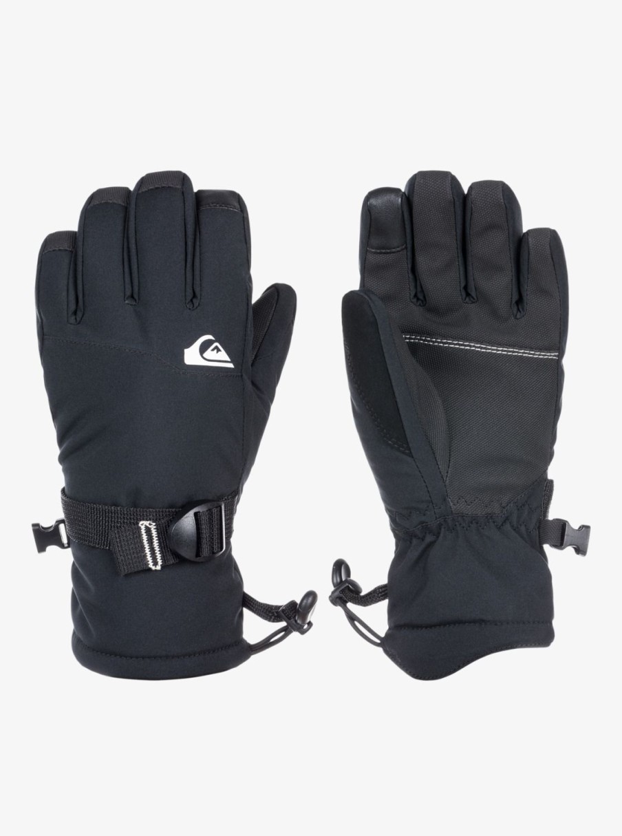 Nino Quiksilver Accesorios | Mission - Snowboard/Esqui Manoplas Para Ninos 8-16 True Black