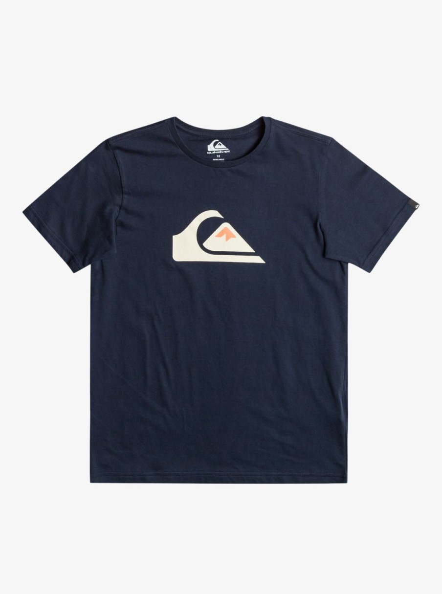 Nino Quiksilver Camisetas | Comp Logo - Camiseta Para Chicos Navy Blazer